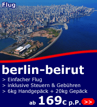 fl&uuml;ge berlin-beirut ab 169 euro