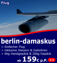 fl&uuml;ge berlin-damaskus ab 159 euro