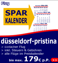 fl&uuml;ge d&uuml;sseldorf-pristina ab 179 euro