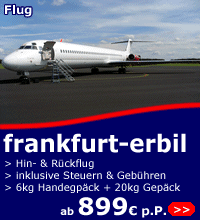 fl&uuml;ge frankfurt-erbil ab 899 euro