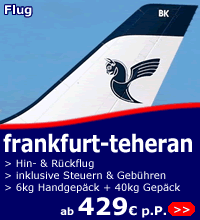 fl&uuml;ge frankfurt-teheran ab 429 euro