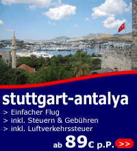 fl&uuml;ge stuttgart-antalya ab 89 euro