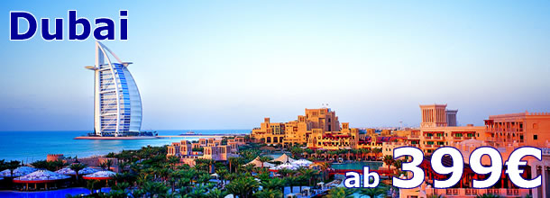 St&auml;dtereise Dubai ab 399 Euro