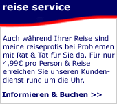 reise service f&uuml;r ihren schutz